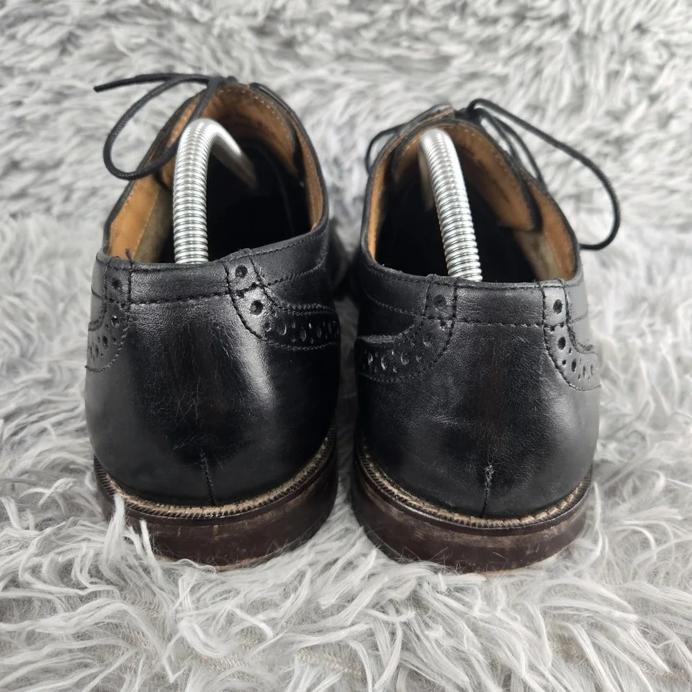Florsheim Wingtip Oxford Mens 9.5 D Black Leather Brogue Dress Shoes 11588-001